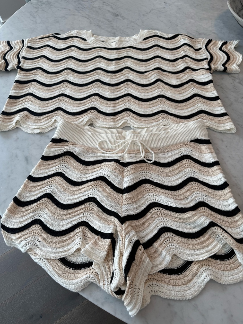 L Space Make Waves Shorts and Sweater Set